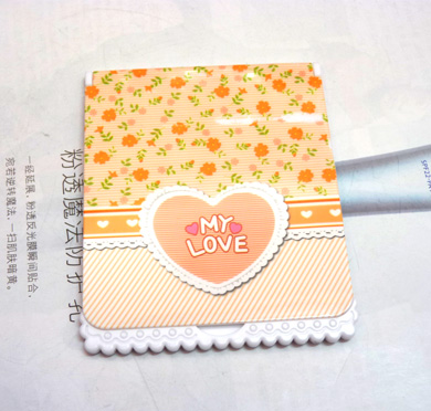 可爱花边长方小镜（3071）