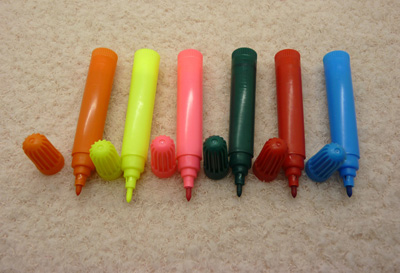 优质摩磨擦 水彩笔 画图笔彩色涂鸦笔6色--水彩笔86p-6