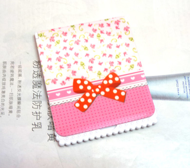 可爱花边长方小镜（3063）