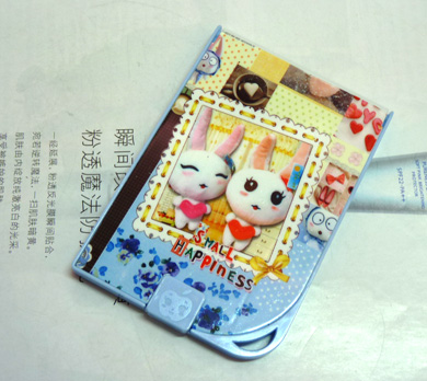 可爱红心小兔带梳小镜（10#）