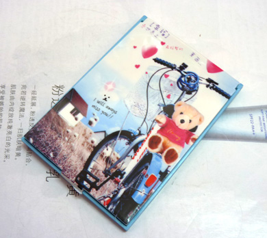 卡通可爱熊带梳小镜（286）