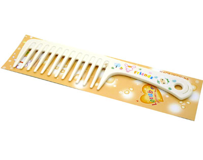 时尚卡通美发梳 宽齿梳 卷发梳 大梳子 直发梳----3051实色宽齿梳