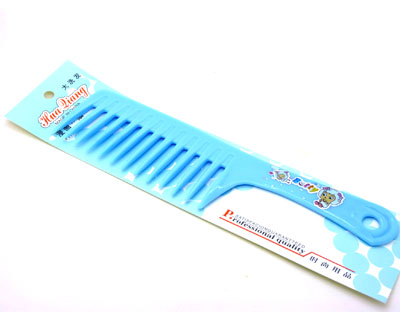 时尚卡通美发梳 宽齿梳 卷发梳 大梳子 直发梳----3051实色宽齿梳