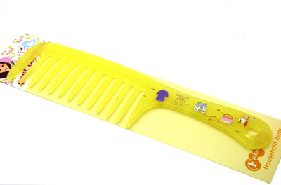 可爱甜美美发梳 宽齿梳 卷发梳 大梳子 直发梳 洗澡梳----F69宽齿梳