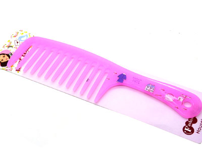 可爱甜美美发梳 宽齿梳 卷发梳 大梳子 直发梳 洗澡梳----F69宽齿梳