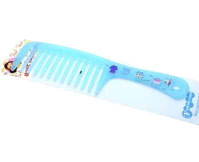 可爱甜美美发梳 宽齿梳 卷发梳 大梳子 直发梳 洗澡梳----F69宽齿梳