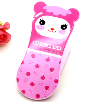 小熊便携卡通梳子 钢齿小梳 化妆梳 折叠式梳子 镜梳套装----0855卡通铁齿带镜梳