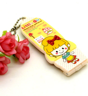 阿狸便携卡通梳子 钢齿小梳 化妆梳 折叠式梳子 镜梳套装----0201卡通铁齿带镜梳