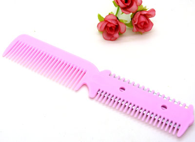 彩色梳子 带有刀片的削发梳 削发器 削发刀 理发刀----5092带梳削发器