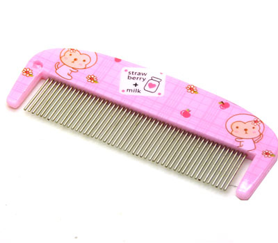 卡通梳子 防静电梳子 铁齿梳子 化妆梳 便携卡通梳----0213铁齿卡通梳
