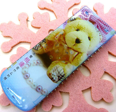 可爱阿狸便携卡通梳子 钢齿小梳 化妆梳 折叠式梳子 镜梳套装----5740卡通铁齿带镜折叠梳