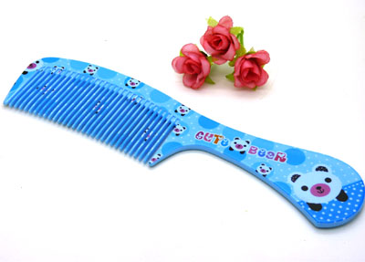 可爱彩色卡通宽齿梳 卷发梳 大梳子 直发梳 洗澡梳----8801梳