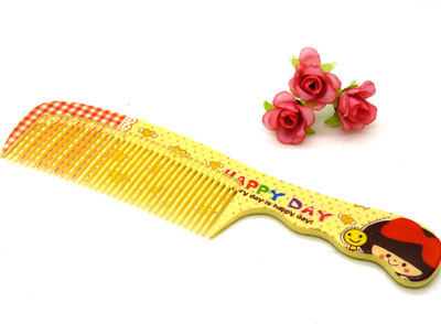 可爱彩色卡通宽齿梳 卷发梳 大梳子 直发梳 洗澡梳----8801梳