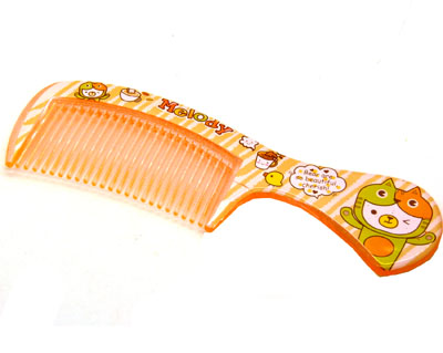 可爱卡通宽齿梳 卷发梳 大梳子 直发梳 洗澡梳----1604卡通梳