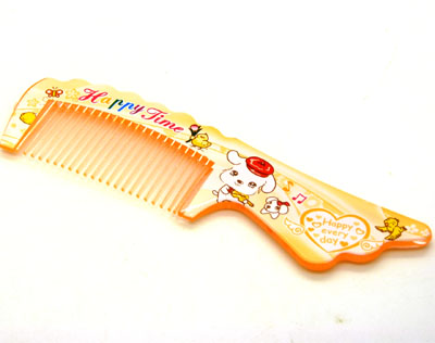 卡通彩色宽齿梳 大梳子 直发梳 洗澡梳----1607凤尾梳