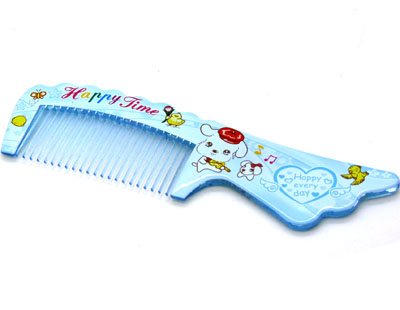 卡通彩色宽齿梳 大梳子 直发梳 洗澡梳----1607凤尾梳