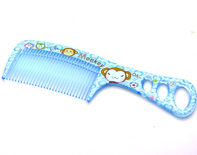 可爱卡通彩色宽齿梳 大梳子 直发梳 洗澡梳 家用头梳----1603小猴梳