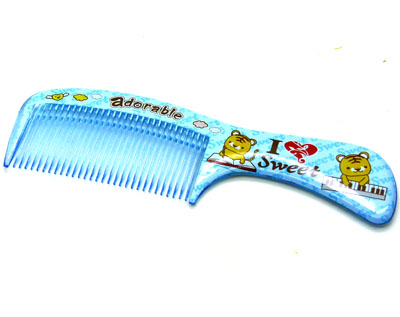 可爱小熊彩色卡通宽齿梳 大梳子 直发梳 洗澡梳 家用头梳----1602卡通梳