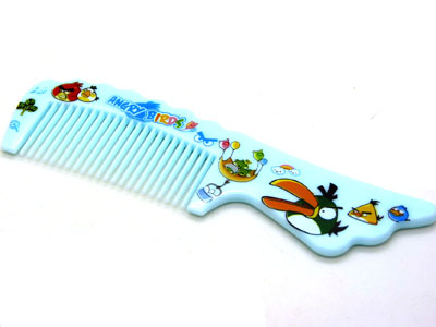 可爱卡通彩色宽齿梳 大梳子 直发梳 洗澡梳 家用头梳----3107凤尾梳