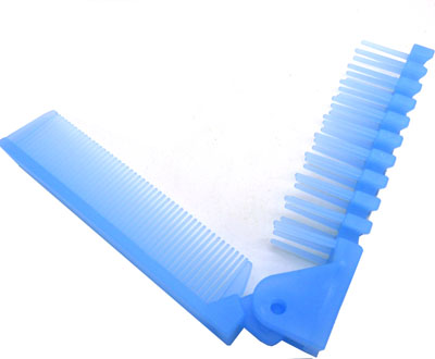 糖果色创意梳 折叠梳 家用梳 化妆梳 随身便携梳----0388折叠梳