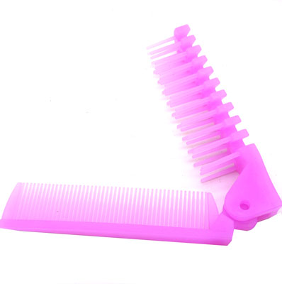 糖果色创意梳 折叠梳 家用梳 化妆梳 随身便携梳----0388折叠梳