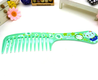 时尚卡通宽齿梳 卷发梳 大梳子 直发梳 洗澡梳----SS-504宽齿梳
