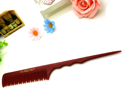 时尚个性耐热防静电 家用美发分针梳子 化妆梳平梳美发梳理发梳----7711分针梳