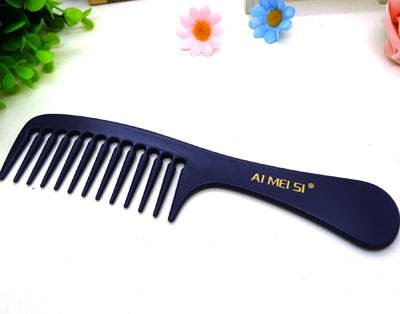 时尚创意宽齿梳 卷发梳 家用头梳 宽齿梳 直发梳 洗澡梳----7724宽齿梳