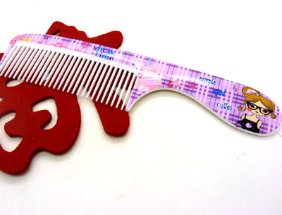 可爱卡通耐摔梳 直发梳 宽齿梳 家用梳 化妆梳 洗澡梳----0918梳