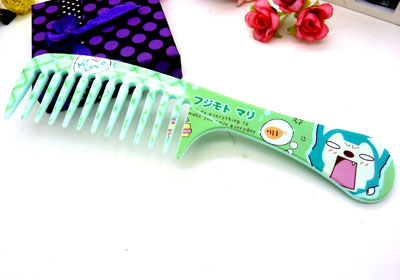 可爱卡通宽齿梳 大梳子 直发梳 洗澡梳 卷发梳 时尚发梳----6153宽齿梳