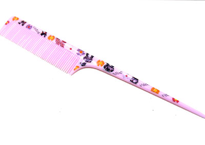 印花卡通耐热防静电 家用美发分针梳子 化妆梳平梳美发梳理发梳----1011分针梳