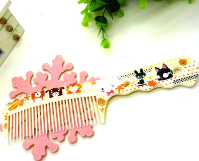 可爱卡通直发梳 家用梳 化妆梳 时尚发梳 日用梳子----1027B梳