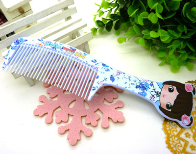 可爱卡通彩色卡通直发梳 家用梳 化妆梳 时尚发梳 日用梳子----大卡通梳