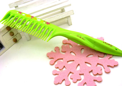 印花彩色创意宽齿梳 家用梳 化妆梳 时尚发梳 日用梳子----271梳