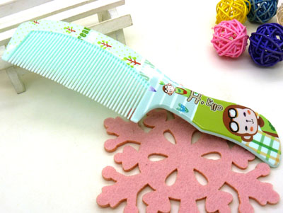 卡通彩色宽齿梳 家用梳 化妆梳 时尚发梳 日用梳子----5166梳