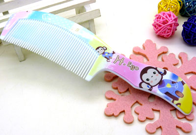 卡通彩色宽齿梳 家用梳 化妆梳 时尚发梳 日用梳子----5166梳