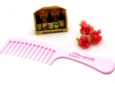 时尚大把宽齿梳直发梳 牛角家用梳 化妆梳 日用梳子 时尚发梳----6624宽齿梳