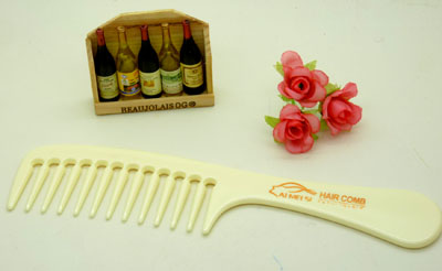 时尚大把宽齿梳直发梳 牛角家用梳 化妆梳 日用梳子 时尚发梳----6624宽齿梳