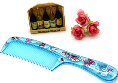 透明直发梳 日用梳子 化妆梳 家用梳 时尚发梳----037E梳