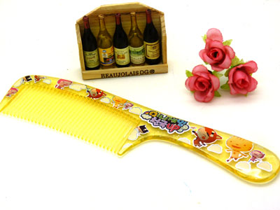 透明直发梳 日用梳子 化妆梳 家用梳 时尚发梳----037E梳