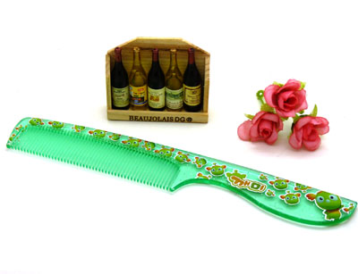 彩色透明耐摔梳 直发梳 家用梳 化妆梳 时尚发梳----019E梳