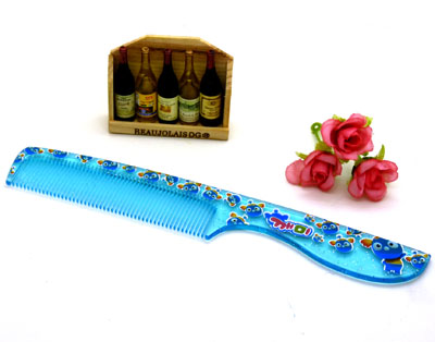 彩色透明耐摔梳 直发梳 家用梳 化妆梳 时尚发梳----019E梳