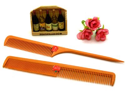 对梳 直发梳 日用梳子  家用梳 美发梳 时尚发梳----苹果对梳2件套