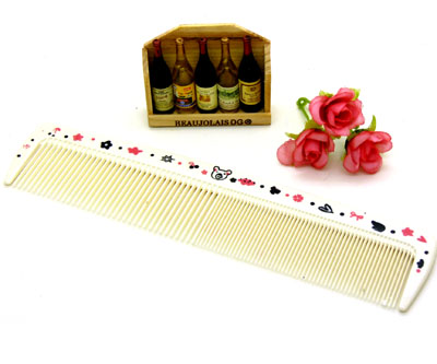 可爱卡通耐热防静电 家用美发粗细两用梳子 化妆梳平梳美发梳----H87非主流两用梳