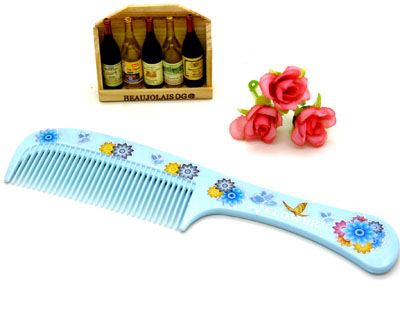 印花大把发梳 家用梳 化妆梳 日用梳子 时尚发梳----1992梳