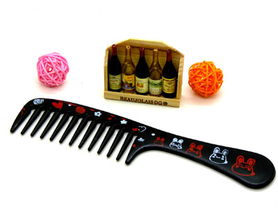 正品梳子 可爱大齿梳 大波浪卷发梳 时尚发梳----H83宽齿梳