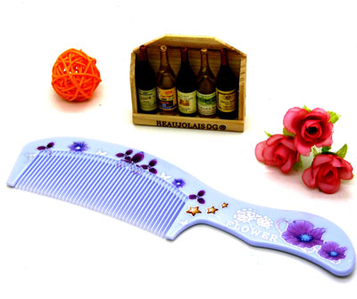 印花直发梳 日用梳子 化妆梳 家用梳 时尚发梳----1996梳