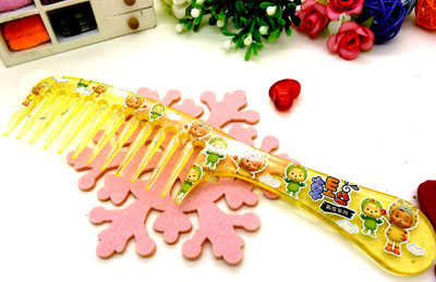 正品透明梳子 宽齿梳 大齿梳 大波浪卷发梳 时尚发梳----019E梳