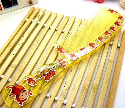 彩色透明直发梳 日用梳子 化妆梳 家用梳 时尚发梳----031E梳