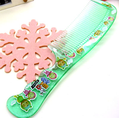 彩色透明直发梳 日用梳子 化妆梳 家用梳 时尚发梳----031E梳